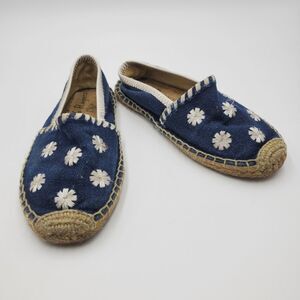 JACK ROGERS kids 1 blue palmer girl espadrille flats